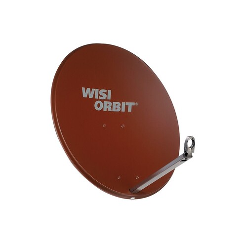 1213 Wisi OA 38 I Alu Offset Antenne ziegelrot (ORBIT LINE) 80cm Produktbild Front View L