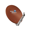 1218 Wisi OA 85 I New Top Line Alu Parabol-Offsetantenne rotbraun 85cm Produktbild