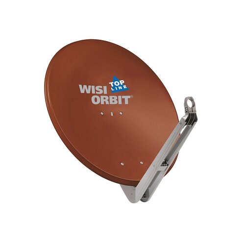 1218 Wisi OA 85 I New Top Line Alu Parabol-Offsetantenne rotbraun 85cm Produktbild Front View L