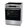 740939 Gorenje GECS6C70XPA Edelstahl Standherd mit Glaskeramik Kochfeld 60cm Produktbild front S