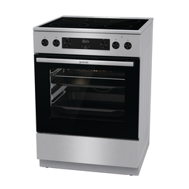 740939 Gorenje GECS6C70XPA Edelstahl Standherd mit Glaskeramik Kochfeld 60cm Produktbild front M
