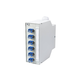 15024A97406-E Metz Connect OpDAT REGpro splice6xLC D (blau), OS2, lichtgrau RAL Produktbild
