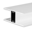 114802 Isoled LED Aufbauleuchtenprofil HIDE DOUBLE Aluminium weiß RAL 9003, 20 Produktbild front S