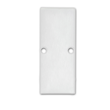 114831 Isoled Endkappe EC90 Aluminium weiß RAL 9003 für Profil HIDE DOUBLE in Produktbild front S