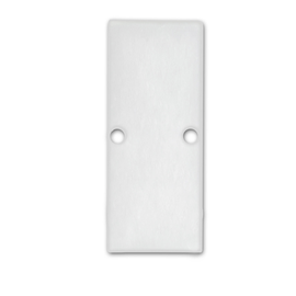 114831 Isoled Endkappe EC90 Aluminium weiß RAL 9003 für Profil HIDE DOUBLE in Produktbild front M