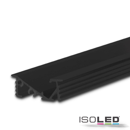 114818 Isoled LED Einbauprofil FURNIT6 D Aluminium schwarz RAL 9005, 200cm Produktbild