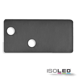 114844 Isoled Endkappe EC95 Aluminium schwarz RAL 9005 für Profil FURNIT6 D i Produktbild