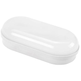 32559 Scharnberger+H. LED Kellerleuchte oval 157x80x46mm 8W 820Lm 4000K IP54 Ge Produktbild front M