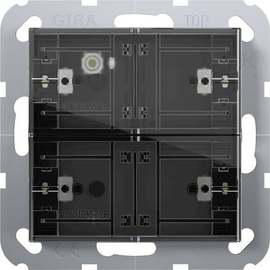 504200 Gira Tastsensor4 Komfort KNX 2fach System 55 Produktbild