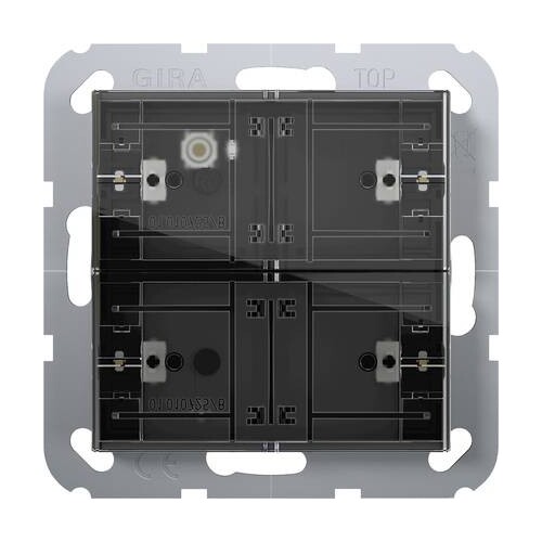 504200 Gira Tastsensor4 Komfort KNX 2fach System 55 Produktbild Front View L