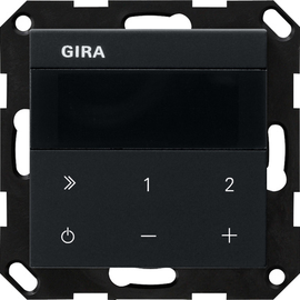 2320005 Gira UP Radio IP System 55 Schwarz m Produktbild