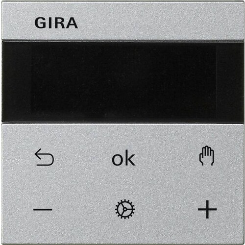539326 Gira S3000 RTR Display System 55 F Alu Produktbild Front View L