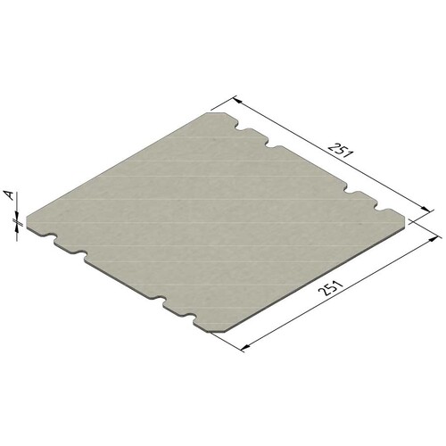 15703 Trayco FS BC SQ 260 FILL 2 CB Blindd. quadr. Füllelement Karton Produktbild