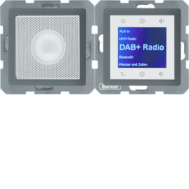 30806086 Berker BERKER Q.x Radio Touch DAB+/Bluet. Set mit LS anthrazit matt Produktbild