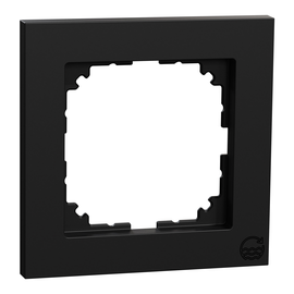MEG4010-3603 Merten Rahmen 1-fach schwarz matt Ocean Plastic Produktbild