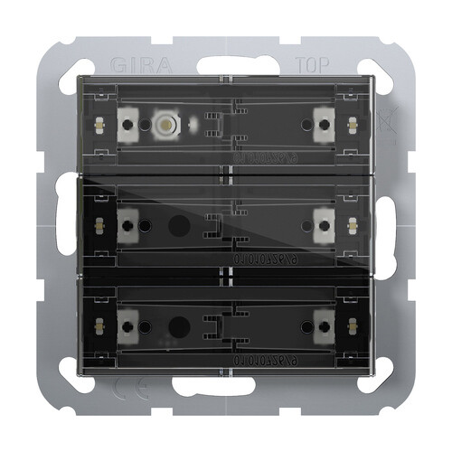 501300 Gira Tastsensensor4 Standard KNX 3fach System 55 Produktbild Front View L