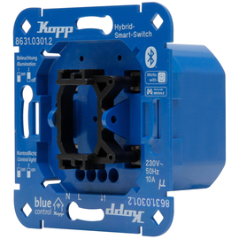 863103012 Kopp Blue- control Hybrid- Smart- Switch: Taster 1- Kanal, 3- Dra Produktbild front M