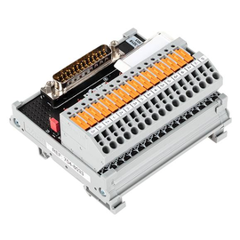 704-8033 Wago Übergabemodul für Systemverkabelung, Sub- Min- D, Stiftle Produktbild front M