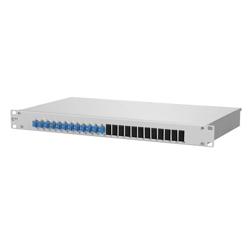 1502507412-E Metz Connect OpDAT fix Patchfeld VIK 12xLC- D (blau), OS2, grau Produktbild