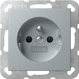 448526 Gira SCHUKO Erdstift + Shutter System 55 Alu Produktbild