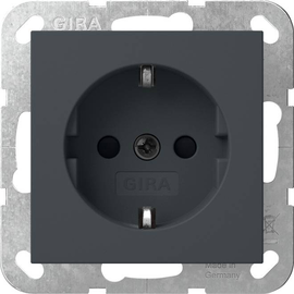 475528 Gira SCHUKO LED Leuchte + Shutter ohne Krallen System 55 Anthrazit Produktbild