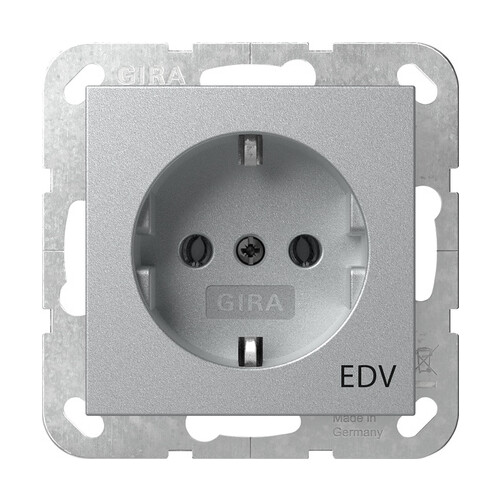 445826 Gira SCHUKO Aufdruck EDV System 55 Produktbild Front View L