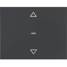 85245275 Berker KNX-RF K.1 Funktaste Jalousie anthrazit matt Produktbild front M