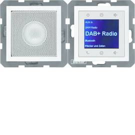 29809909 Berker BERKER S.1/B.x Radio Touch DAB+ Set mit LS polarweiß matt Produktbild