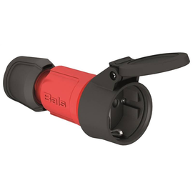 92007033 Bals SCHUKO Kupplung 16A IP54 rot Ni 7489 mit Klappdeckel, spritzwass Produktbild