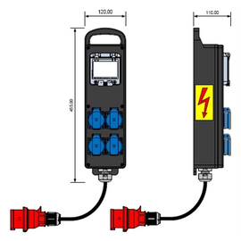 92007021 E-Term Vollgummiverteiler BL 0000-4 FI040 KAB PORTBOX Blockverteiler Produktbild front M