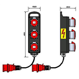 92006377 E-Term Vollgummiverteiler BL 0030-0 FI000 KAB PORTBOX Blockverteiler Produktbild front M