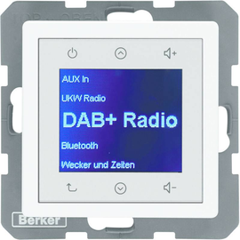 30846089 Berker BERKER Q.x Radio Touch DAB+/Bluet. polarweiß samt Produktbild