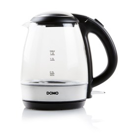 DO9218WK Domo Glas Wasserkocher 1,2l blau beleuchtet 2200W Produktbild