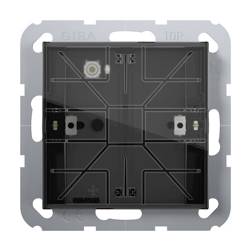 501100 Gira Tastsensor4 Standard KNX 1fach System 55 Produktbild Front View L