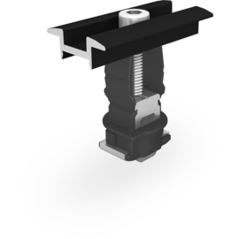 2004148 K2 Systems Universal Mittelklemme K2 Clamp 25-40 mm, schwarz Produktbild front M