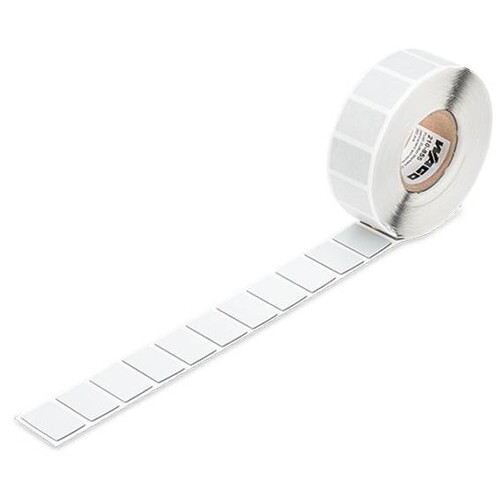 210-855 Wago Tasterschilder, 27 x 18 mm, silberfarben Produktbild Front View L