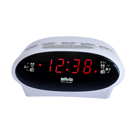 241010 Silva-Schneider UR 1195 weiß PLL UKW Uhrenradio Produktbild