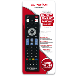 SUPTRB019 Superior Ready5 Universal Fernbedienung f. LG/Sam/Phil/Sony/Pana Produktbild