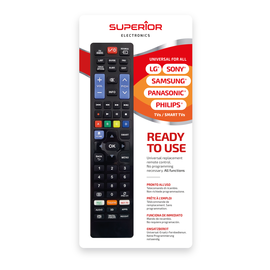 SUPTRB020 Superior Ready5 Universal Fernbedienung f. LG/Sam/Phil/Sony/Pana Produktbild