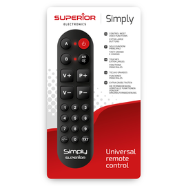 SUPTLB002 Superior Simply Numeric Universalfernbedienung programmierbar Produktbild