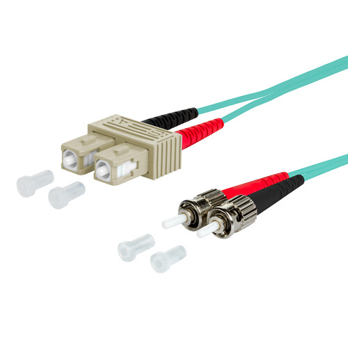 151J1EOAOA0E Metz Connect OpDAT Patchkabel SC- D/2xST OM3, 10,0 m Produktbild