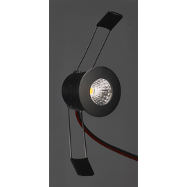 10404.830 Dot-Spot mikra, 1 W, 3000 K, black Einbauleuchten Produktbild front M