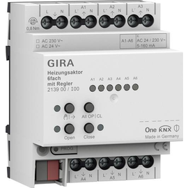 213900 Gira Heizungsaktor 6f Regler OneKNX REG Produktbild