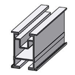 24942 Alumero 802105- 36 Trägerprofil 37 EN AW 6063 / T66 L=3.600 (- 0/+10) mm p Produktbild