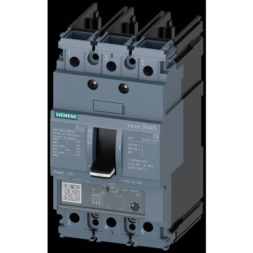 3VA5120-5EC31-0AA0 Siemens Leistungsschalter 3VA5 UL Frame 125 Sch Produktbild