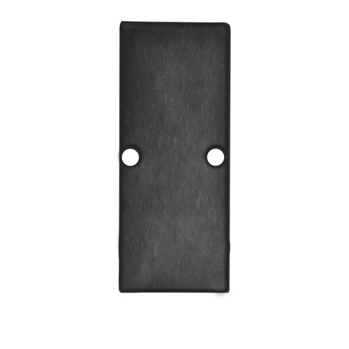 114830 Isoled Endkappe EC90 Aluminium schwarz RAL 9005 für Profil HIDE DOUBLE Produktbild Front View L