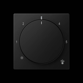 A1749BFSWM Jung Abdeckung für Thermostat graphitschwarz matt Produktbild