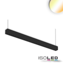 114063 Isoled LED Aufbau/Hängeleuchte Linear Raster 40W, anreihbar, schwarz,  Produktbild