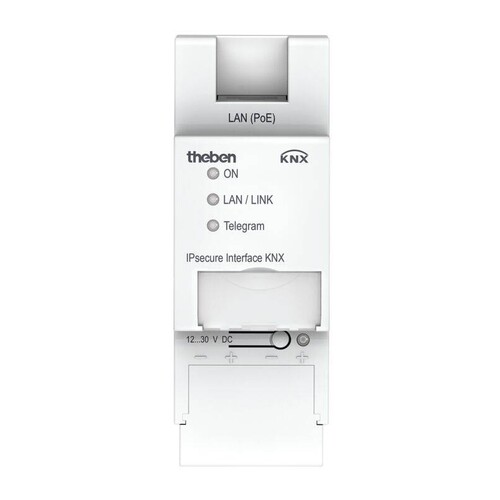 9070771 Theben THEBEN KNX secure IP Datenschnittstelle REG Produktbild Front View L