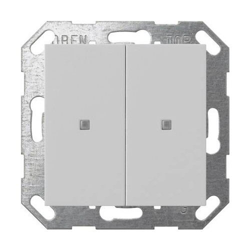 5173015 Gira Taster Wippe 2f OneKNX System 55 Grau m Produktbild Front View L